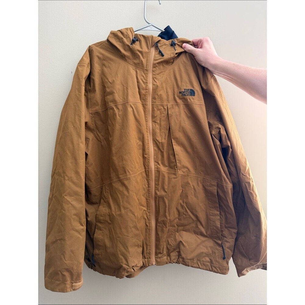 The North Face Men’s Hooded Raincoat - Tan/Brown 2 in 1